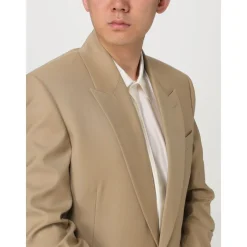 Saint Laurent Camel Tailored Blazer-Heren Kostuums
