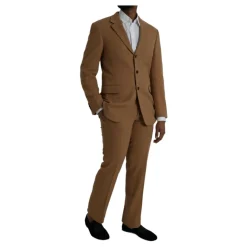 Prada Camel Wool Two-Button Suit-Heren Kostuums