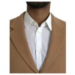 Prada Camel Wool Two-Button Suit-Heren Kostuums