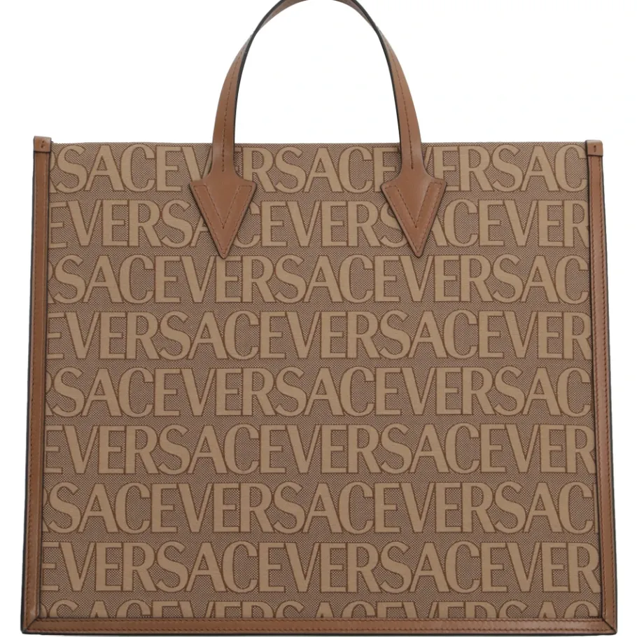 Versace Canvas en leren shopper-Heren Tassen