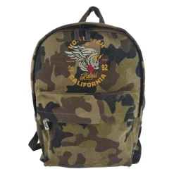 VON DUTCH Canvas Rugzak Groen Patched Model-Heren Rugzakken