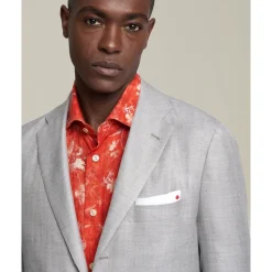 Kiton Cashmere Grijze Suit-Heren Kostuums