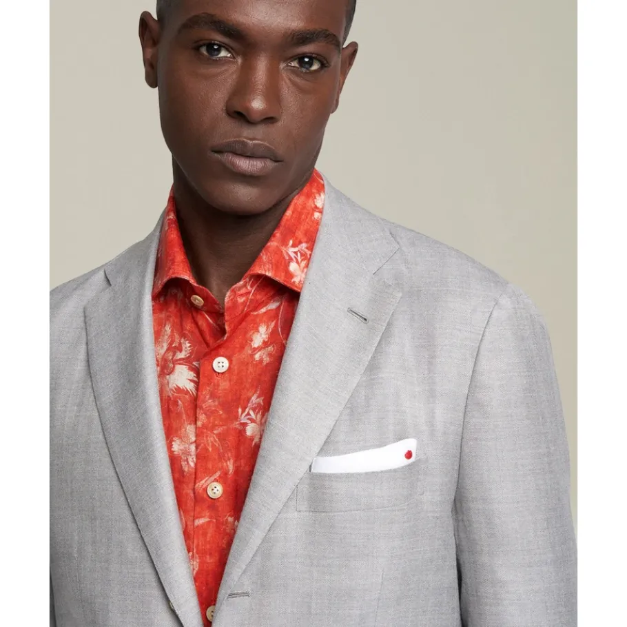 Kiton Cashmere Grijze Suit-Heren Kostuums