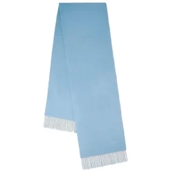 Mulberry Cashmere Sjaal in Poplin Blue-Heren Sjaals