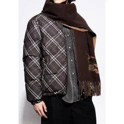 Burberry Cashmere Sjaal Met Franjes-Heren Sjaals