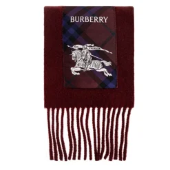 Burberry Cashmere Sjaal met Logopatch-Heren Sjaals