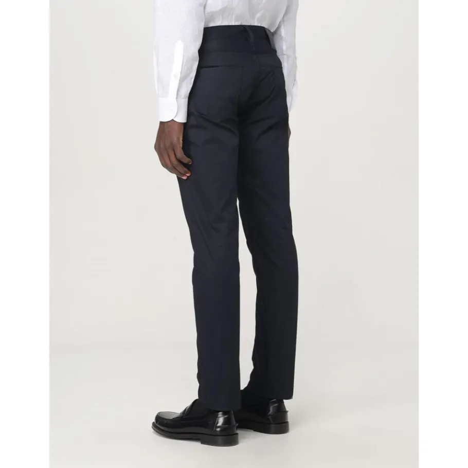 Emporio Armani Casual Chino-broek met comfortabele pasvorm-Heren Broeken