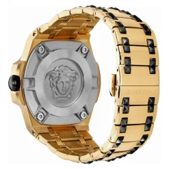 Versace Chain Reaction Horloge Zwart/Goud-Heren Horloges