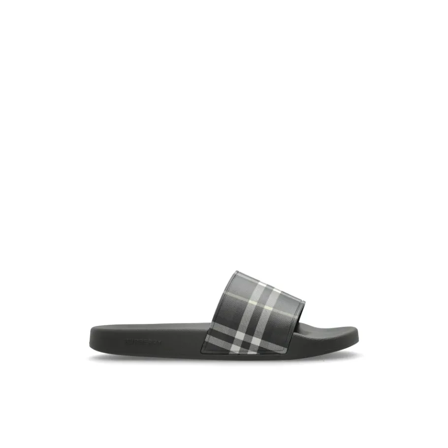 Burberry Check Slides-Heren Slippers