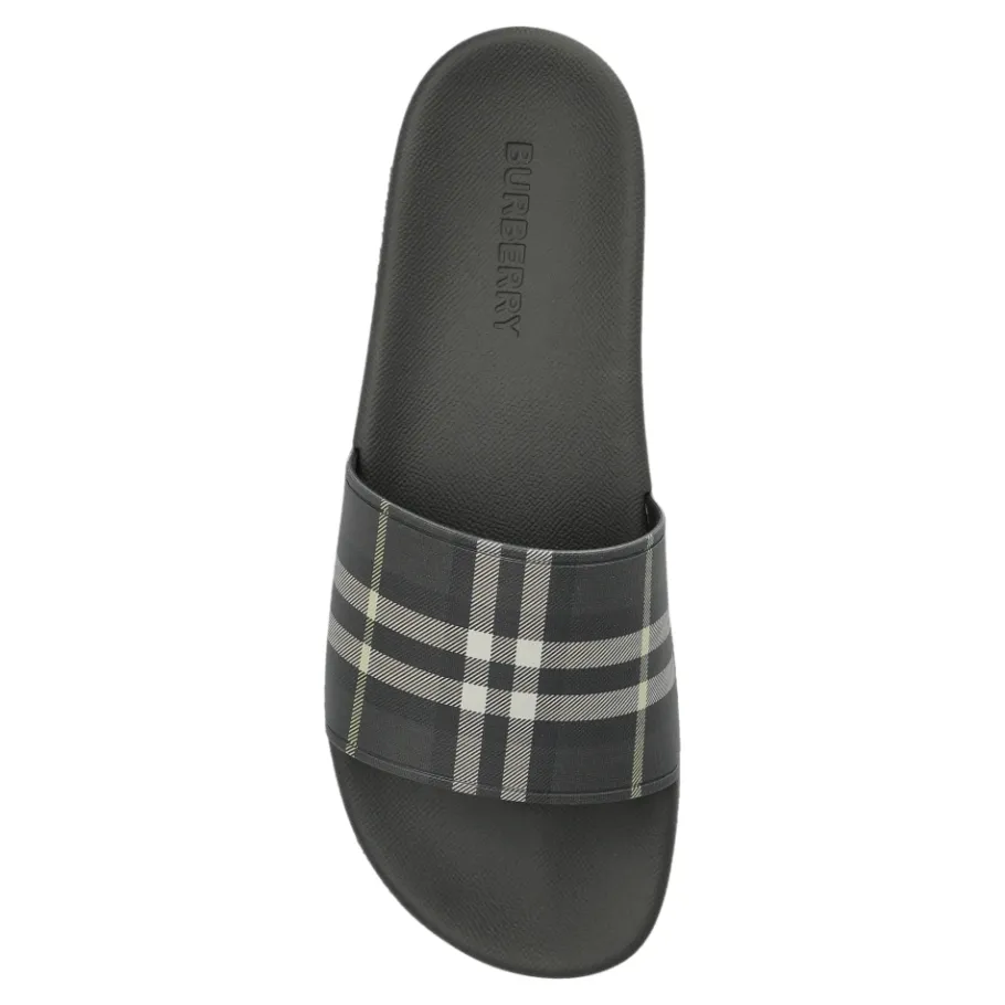 Burberry Check Slides-Heren Slippers