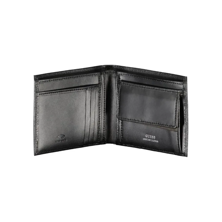 Guess Chique Leren Portemonnee met Dubbel Compartiment-Heren Portefeuilles