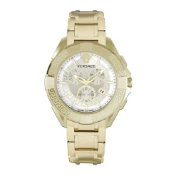 Versace Chrono Sporty Goud Wit Horloge-Heren Horloges