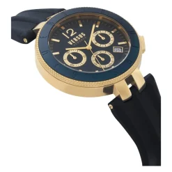 Versus Versace Chrono Steel Blue Dial Watch-Heren Horloges