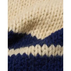 Universal Works Chunky Knit Stripe Lenny Scarf-Heren Sjaals