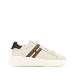 Hogan Chunky Rubberen Zool Sneakers Ivory-Heren Sneakers