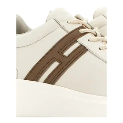 Hogan Chunky Rubberen Zool Sneakers Ivory-Heren Sneakers