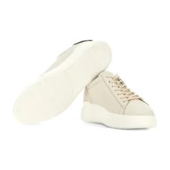 Hogan Chunky Rubberen Zool Sneakers Ivory-Heren Sneakers