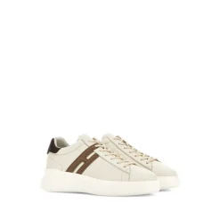 Hogan Chunky Rubberen Zool Sneakers Ivory-Heren Sneakers