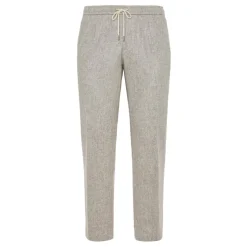 Boggi Milano City Broeken in Flanel-Heren Broeken