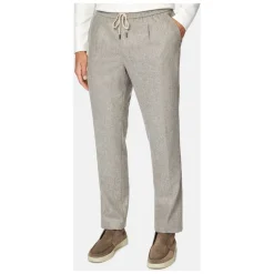 Boggi Milano City Broeken in Flanel-Heren Broeken