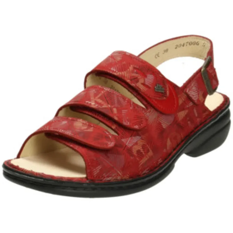 Finn Comfort Comfort Sandalen in Bordeaux-Heren Sandalen