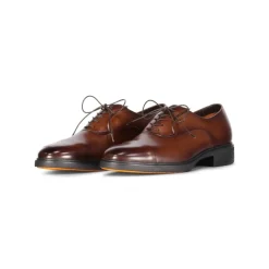 Santoni Comfortabele Leren Oxford Schoenen-Heren Instappers & Slip Ons|Nette Schoenen