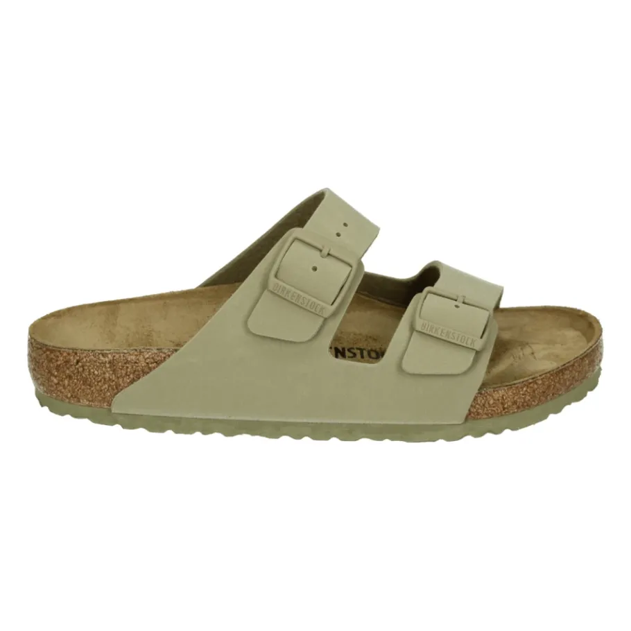 Birkenstock Comfortabele Slippers in Taupe Kleur-Heren Slippers
