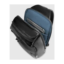 Piquadro Convertible to backpack, personalizable sling bag with iPad® compartment and RFID protection-Heren Rugzakken|Tassen