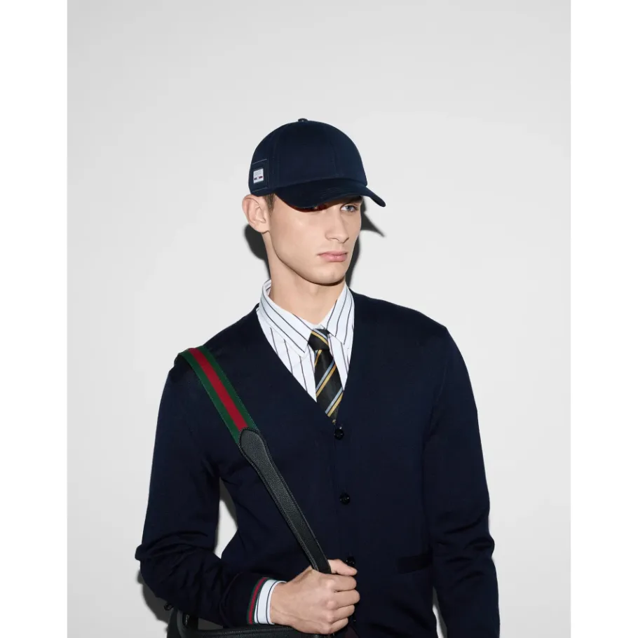 Gucci Cotton Canvas Baseballpet-Heren Petten