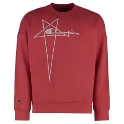 Rick Owens Cotton Crew-Neck Sweatshirt-Heren Truien & Vesten