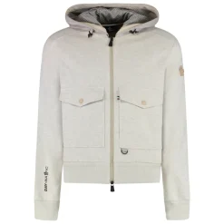 Moncler Cotton Full Zip Hoodie-Heren Truien & Vesten