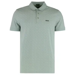 Hugo Cotton Jacquard Polo-Heren Shirts