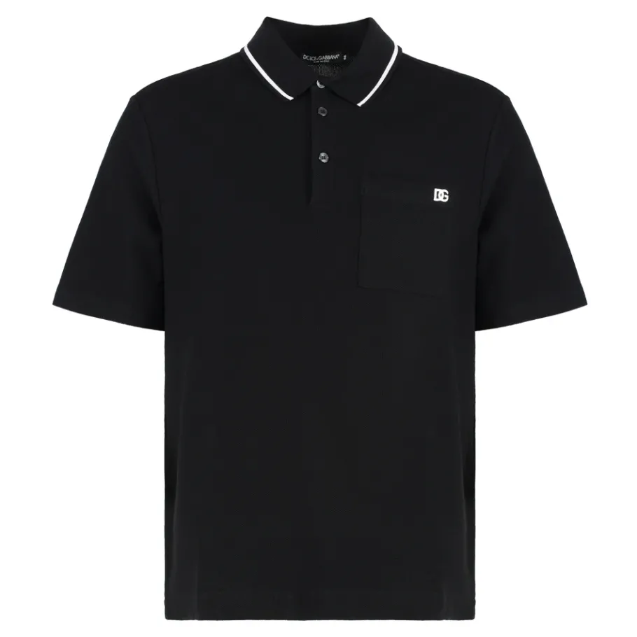 Dolce & Gabbana Cotton Piqué Polo Shirt-Heren Shirts