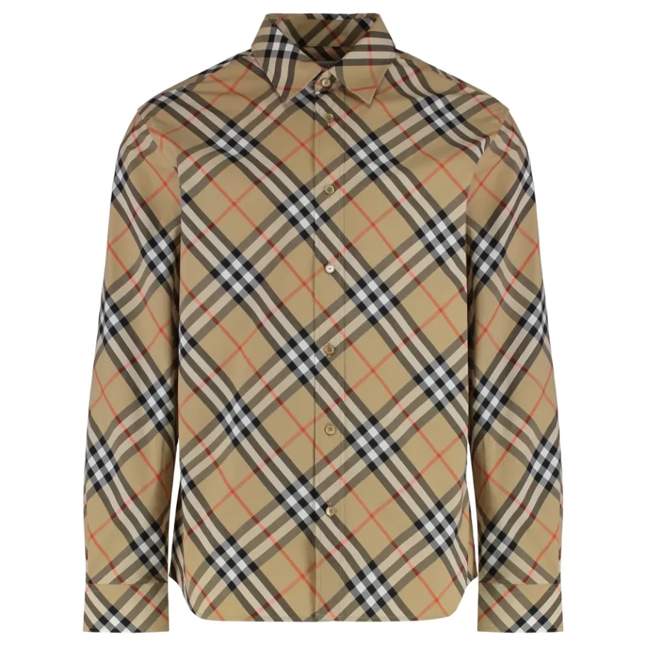 Burberry Cotton Poplin Shirt-Heren Overhemden