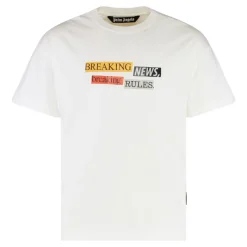Palm Angels Cotton T-shirt met ronde hals-Heren Shirts