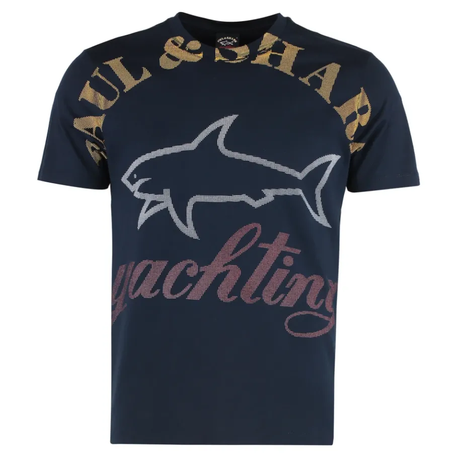 Paul & Shark Cotton T-shirt met ronde hals-Heren Shirts