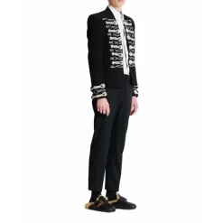 Balmain Crepe spencer jasje met geborduurde frogging-Heren Kostuums