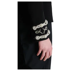 Balmain Crepe spencer jasje met geborduurde frogging-Heren Kostuums