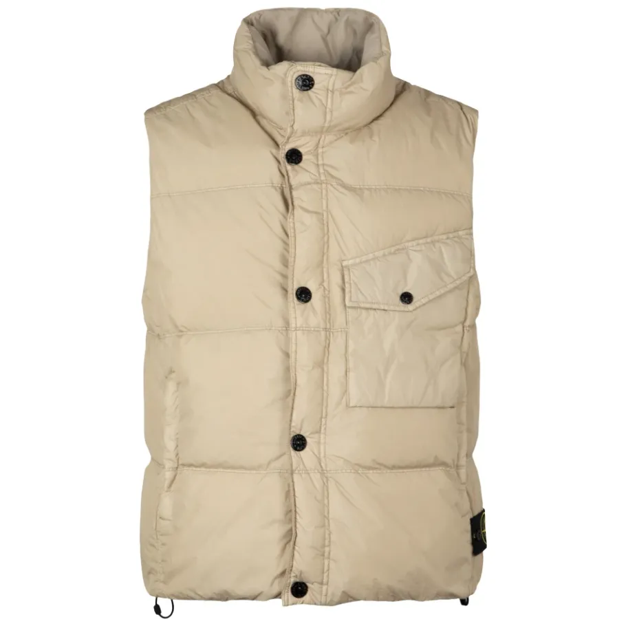 Stone Island Crinkle Reps NY Down Vest-Heren Jassen