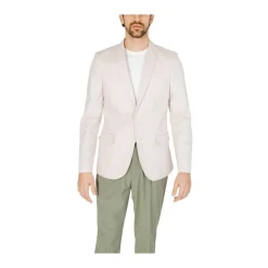Antony Morato Crème Katoenen Pak Blazer Model-Heren Kostuums