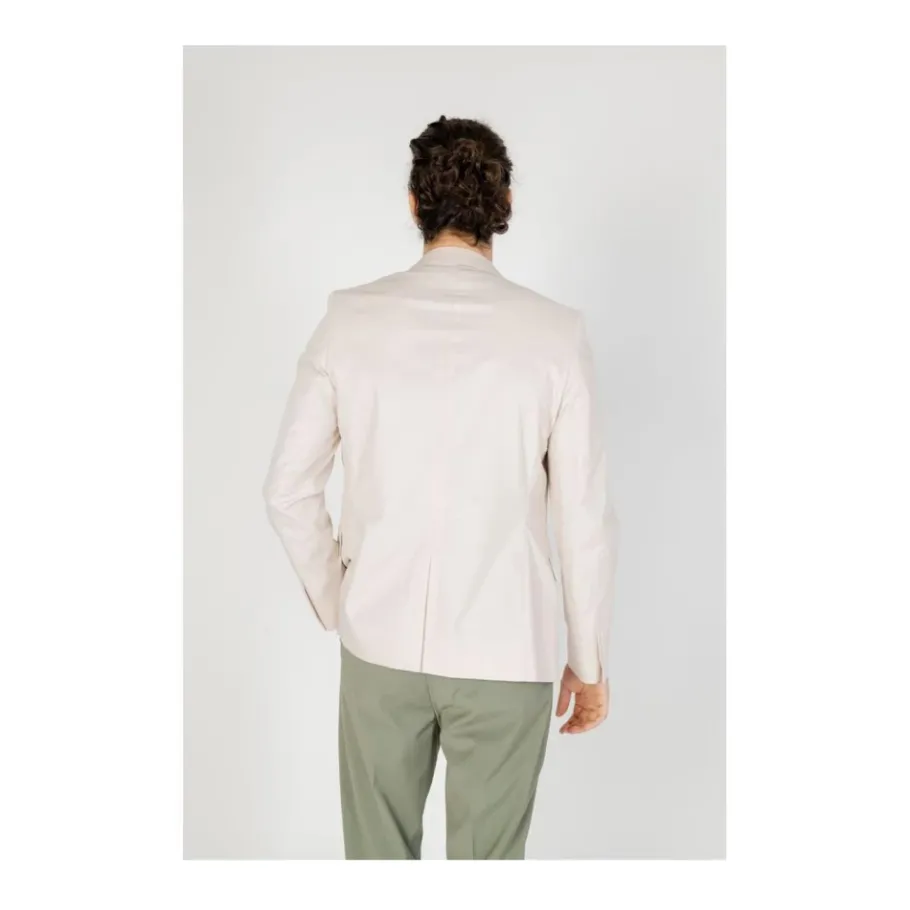 Antony Morato Crème Katoenen Pak Blazer Model-Heren Kostuums