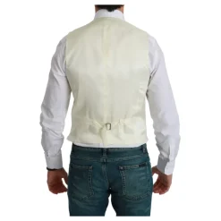 Dolce & Gabbana Crèmekleurig Off-White Formeel Wol Vest-Heren Kostuums