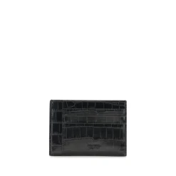 Tom Ford Croco Leather Card Holder-Heren Portefeuilles