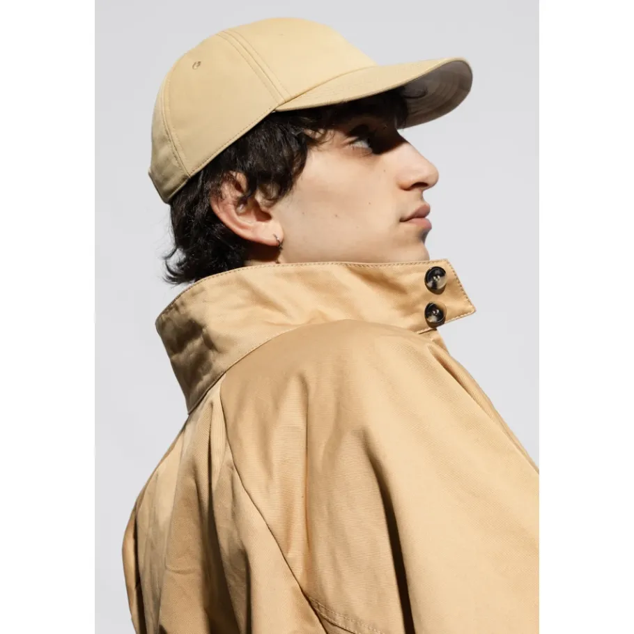 Burberry Curved-Peak Pull-On Baseball Cap-Heren Petten
