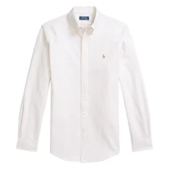 Ralph Lauren Custom Fit Gestreept Oxford Overhemd-Heren Overhemden