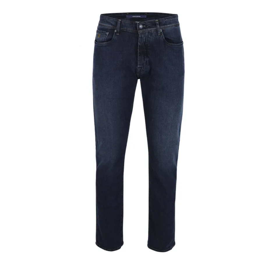 Atelier Noterman Denim Jeans in Rustiek Groen-Heren Jeans