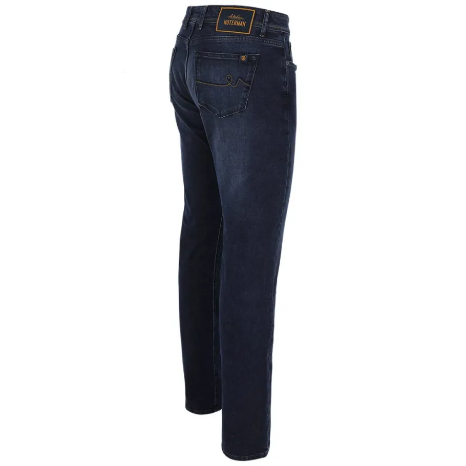 Atelier Noterman Denim Jeans in Rustiek Groen-Heren Jeans