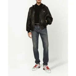 Dolce & Gabbana Denim Jeans met Metalen Logo-Heren Jeans