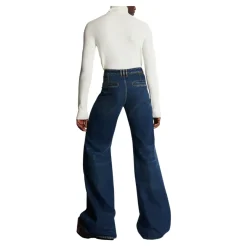 Balmain Denim jeans met wijde pijpen-Heren Jeans