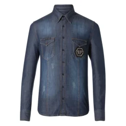 Philipp Plein Denim Overhemd - Fitted-Heren Overhemden